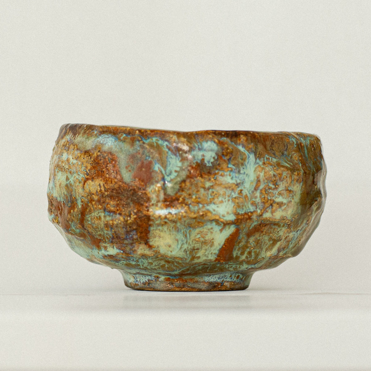Earth Bowl no. 01 handmade stoneware bowl by artist Tania Ruda, front view